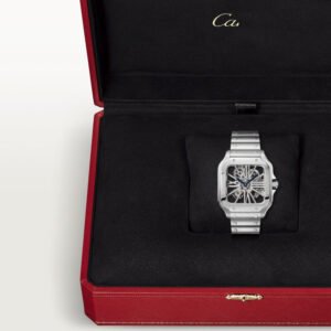Cartier SANTOS-SKELETON GRIS/BLANC 40mm