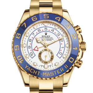 Rolex YACHT MASTER GOLD-BLEU