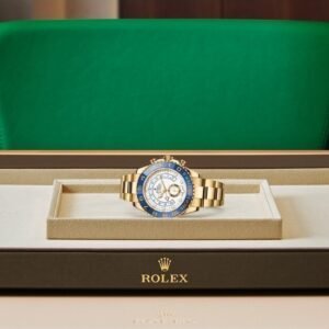 Rolex YACHT MASTER GOLD-BLEU