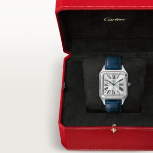 Cartier SANTOS DUMONT-BLEU/BLANC GRAND MODÈLE