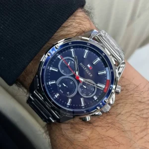 Tommy Hilfiger Mason Multifunction Blue Dial Steel Watch For Men 1791788