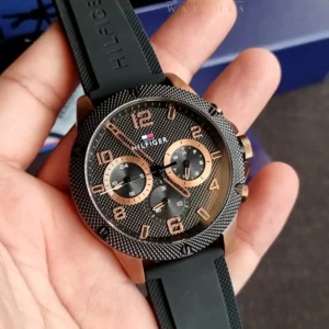 Tommy Hilfiger Blaze Multifunction White Dial Grey Silicone Watch For Men 1792028