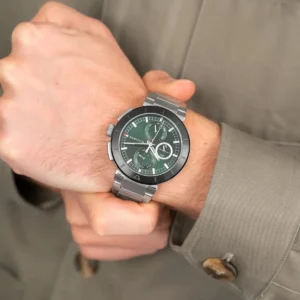 Tommy Hilfiger Lorenzo Multifunction Green Dial Steel Watch For Men 1792117