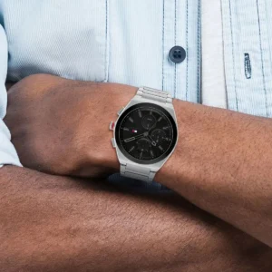 Tommy Hilfiger Connor Multifunction Black Dial Steel Watch For Men 1791897