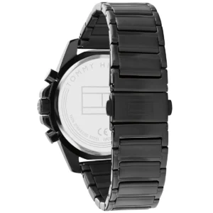 Tommy Hilfiger Mason Black Dial Black Steel Chronograph Watch For Men 1791935