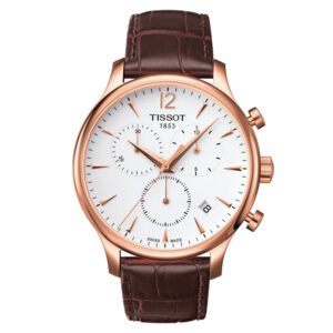 TISSOT TRADITION CHRONOGRAPH T0636173603700 Or Rose Marron